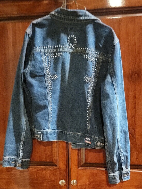 BONGO Jackets & Blazers - Y2k BONGO Blue Denim Jacket with Stud Detailing